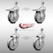 Service Caster 5 Inch SS Gray Polyurethane 12mm Threaded Stem Caster Total Lock Brake, 2PK SCC-SSTSTTL20S514-PPUB-M1215-2-S-2 - alternate 3